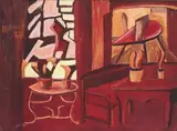 Christy Brown, ROOM INTERIOR IN RED
