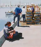 Eric Patton, HARBOUR SCENE, ALGARVE
