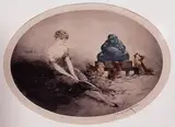 Louis Icart, THE ANGRY BUDDA