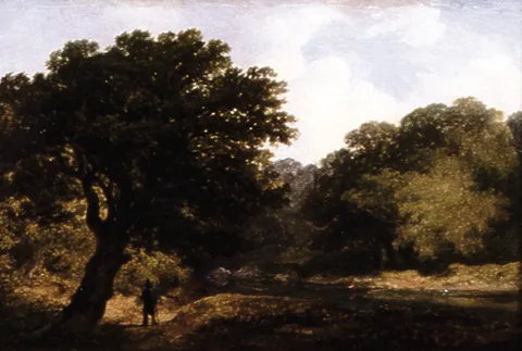 James Arthur O'Connor, RIVERSCENE WITH FIGURES, oil on panel