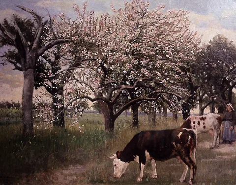 Jonathon Lovett Bennett, COWGIRL AUVEN SUR CISE, oil on canvas