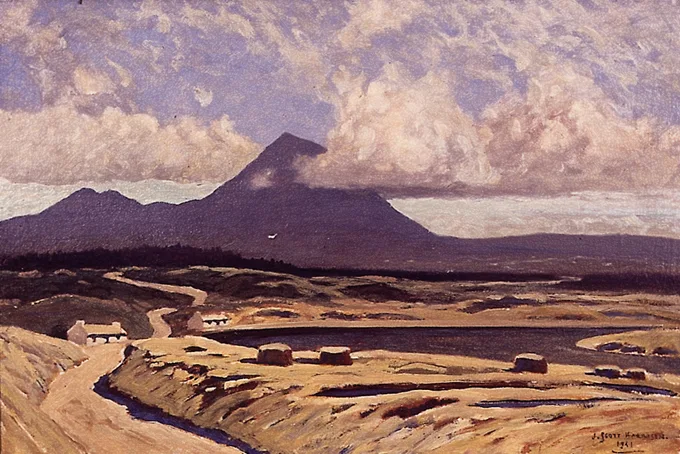 J. Scott Harrison, CROAGH PATRICK, COUNTY MAYO, oil on board