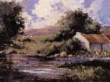 George K. Gillespie, DONEGAL COTTAGE BY A RIVER