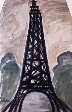Markey Robinson, EIFFEL TOWER, gouache