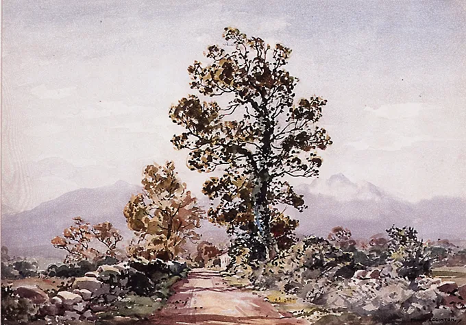 BELOW THE REEKS, KILLARNEY by Frank Egginton, watercolour, offered Jun 2000