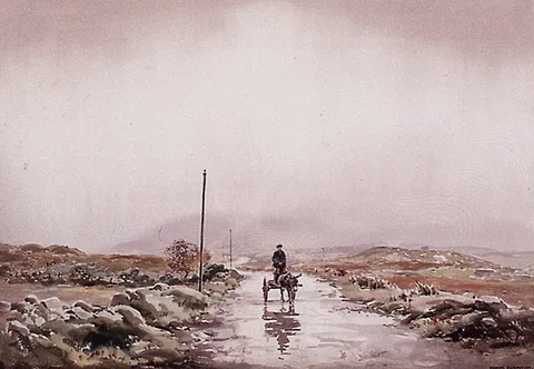 Frank Egginton, A WET DAY, WEST COVE, COUNTY KERRY, watercolour