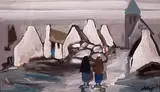 Markey Robinson, SHAWLIES WALKING TOWARDS A VILLAGE