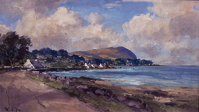 Henry Foy, NEAR BALLYGALLY HEAD, COUNTY ANTRIM, oil on board