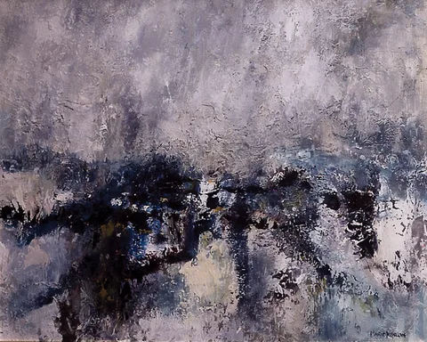 Marie Hanlon, THE BURREN, COUNTY CLARE, oil on board