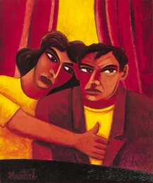 Unconditional Love by Graham Knuttel, acrylic on canvas, sold Mar 2000