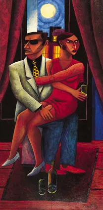 Graham Knuttel, WHERE'S THE MONEY? Where's the money?, acrylic on canvas