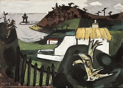 Norah McGuinness, BAY FARM, oil on board