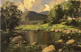 George K. Gillespie, COTTAGES BY A RIVER