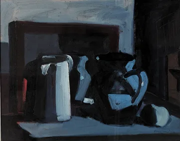 STILL LIFE by Brian Ballard, oil on canvas, sold Mar 2000