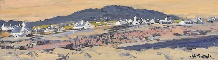 FOREGLAS by Maurice MacGonigal, oil on board, sold Mar 2000