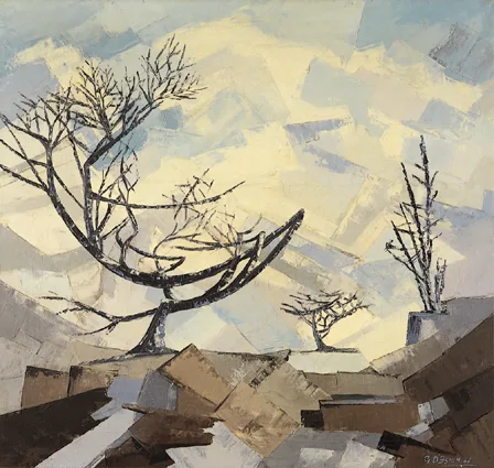 LANDSCAPE by Gretta O'Brien, oil on canvas, sold Mar 2000
