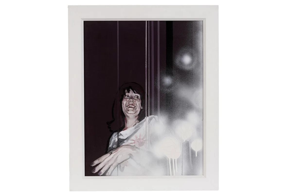 Francesca Hudson, Give Her a Big Hand, oil on canvas