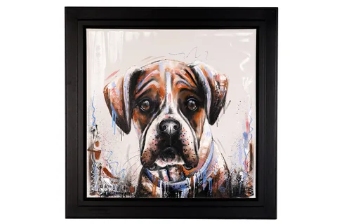 Samantha Ellis, Waiting on Walkies, oil on canvas