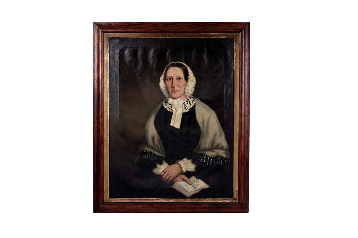 Portrait of a lady with a book by 18th Century School, oil on canvas, sold May 2026