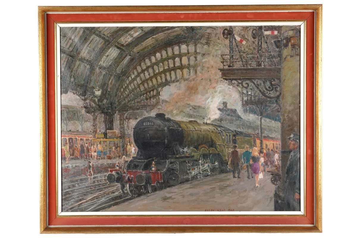 Harry Naas, Newcastle Central, oil on canvas