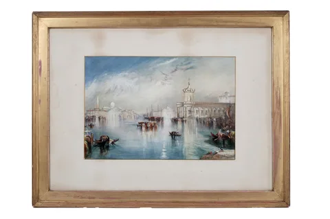 19th Century School, The Cannaregio Canal, Venice, watercolour