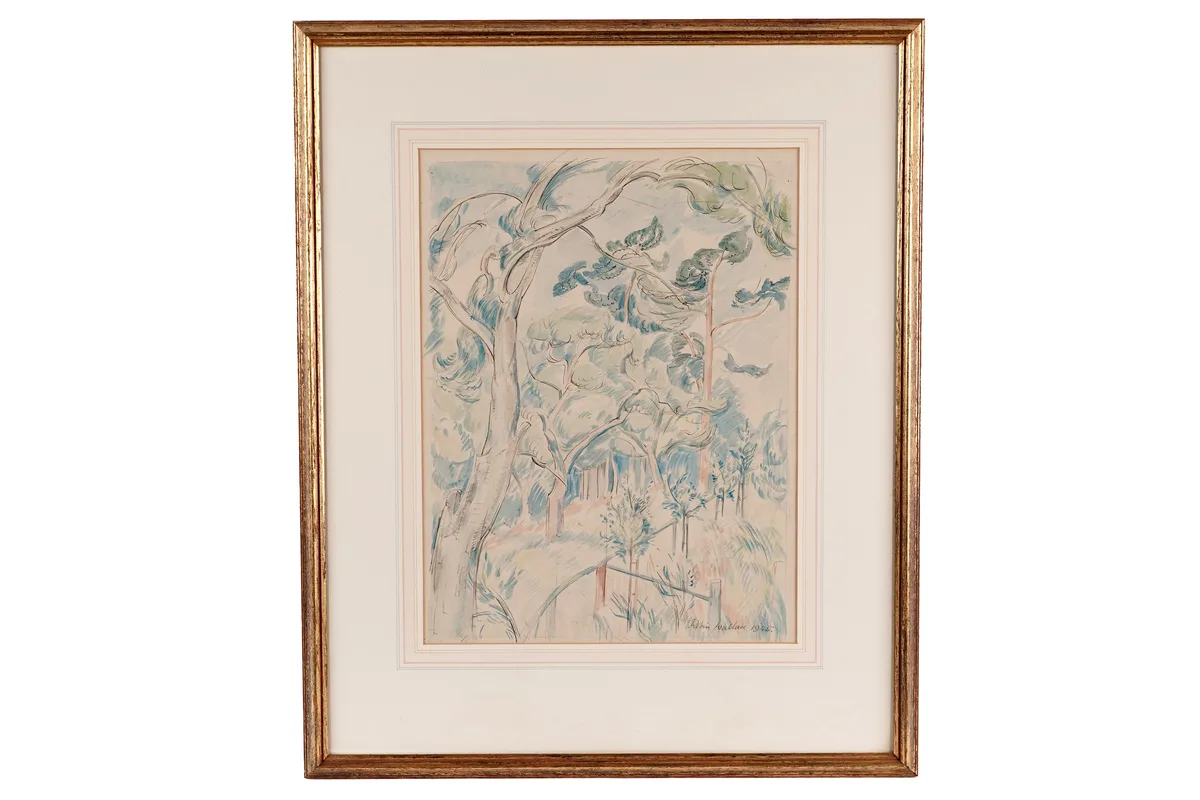 Robin Wallace, Trees, watercolour
