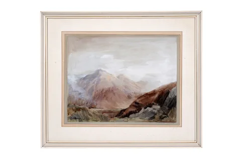 Reuben Ward Binks, The Seafells at Sunrise, watercolour on paper