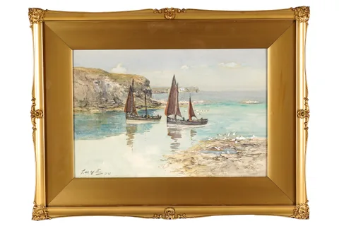 Thomas Swift Hutton, View of Scarborough looking North, watercolour