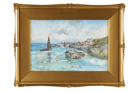 Thomas Swift Hutton, St Abbs, watercolour