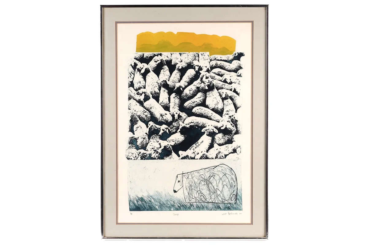 Will Rowlands, Sheep, limited edition multi-plate etching, 6/20