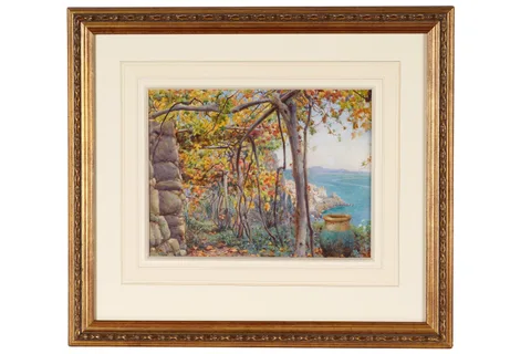 Arthur Rowe, November in Amalfi, Italy, watercolour