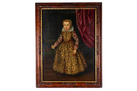17th Century Anglo-Dutch School, Circle of William Larkin - Portrait of a Young Boy, oil on panel