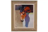 Malcolm Coward, Study of a bay horse in a stable