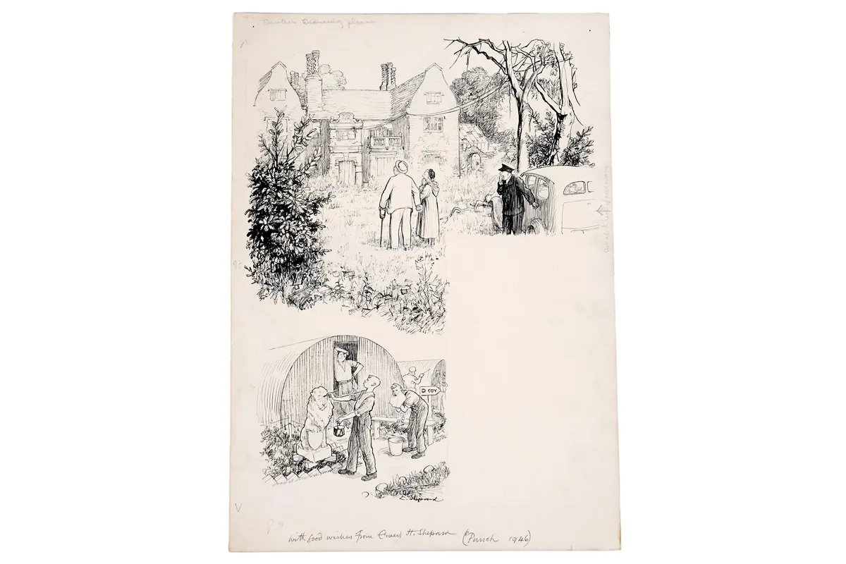 Ernest Shepherd, Derequisitioned, pen and ink on artist's board