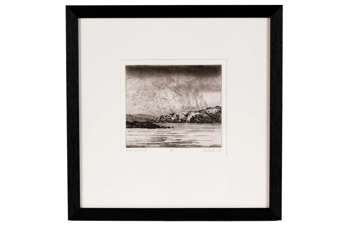 Ian Brooks, Across Borge Bay, limited edition etching, 8/15