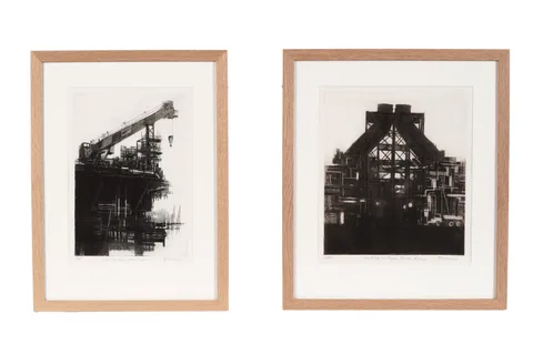 David Morris, Two industrial studies, "Oil Platform, Hartlepool"