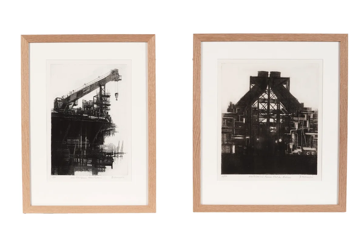 David Morris, Two industrial studies, "Oil Platform, Hartlepool"