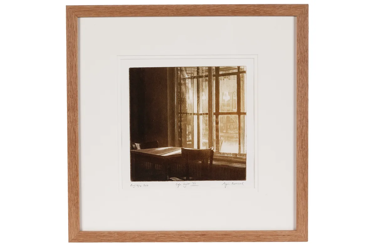 Anja Percival, Café Light XV, limited edition etching, proof 4/7
