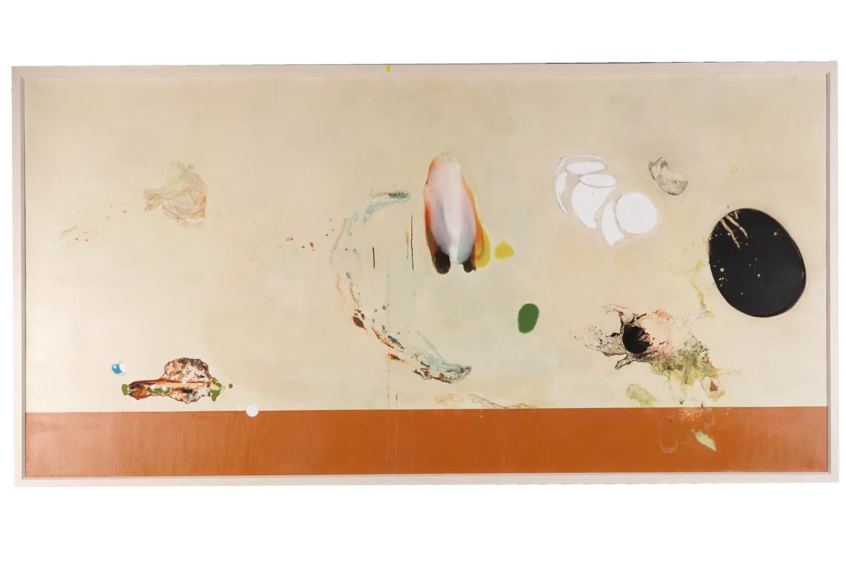 Untitled (Orange) by Nat Quinn, oil on canvas, sold Apr 2026