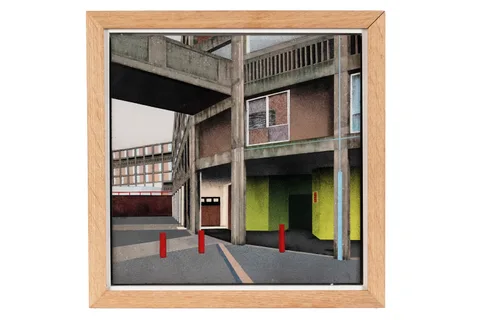 Mandy Payne, Great Expectations, mixed media on concrete