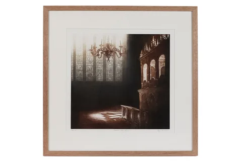 Anja Percival, Cathedral Light VIII, limited edition etching, 16/75