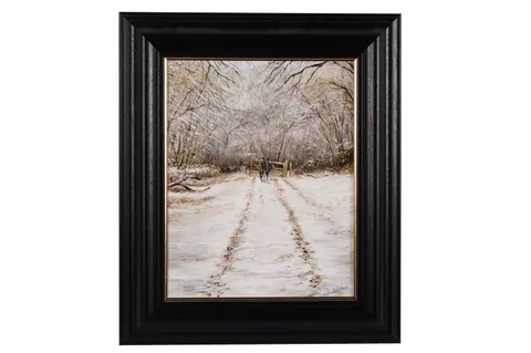 Jeff Rowland, A Winters Walk, oil on canvas