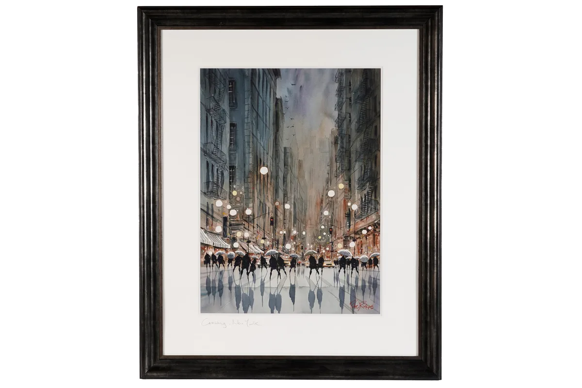 Peter Rodgers, Crossing, New York, watercolour
