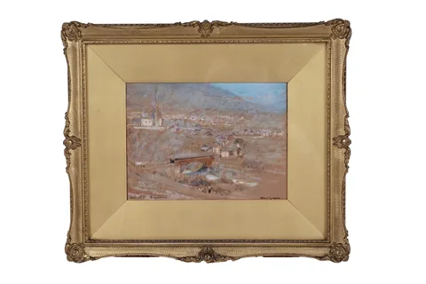 Albert Goodwin, Schultz, Engadine, watercolour on paper