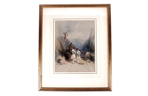 Thomas Miles Richardson Jnr., On St. Gothard, watercolour