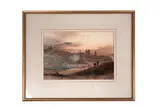 Thomas Miles Richardson Jnr., Continental landscape with ruins at dawn