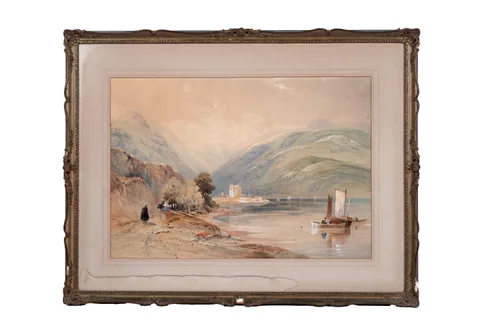 Scottish Loch by Thomas Miles Richardson Jnr., watercolour, sold Mar 2026