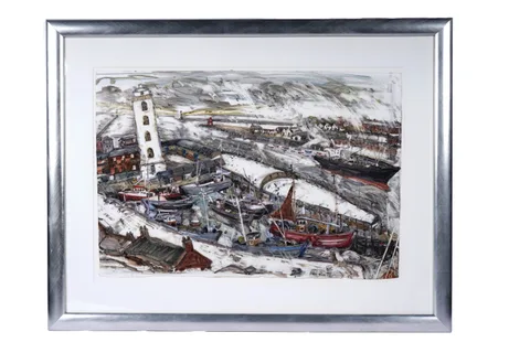 Richard Hobson, North Shields Fish Quay, monotype