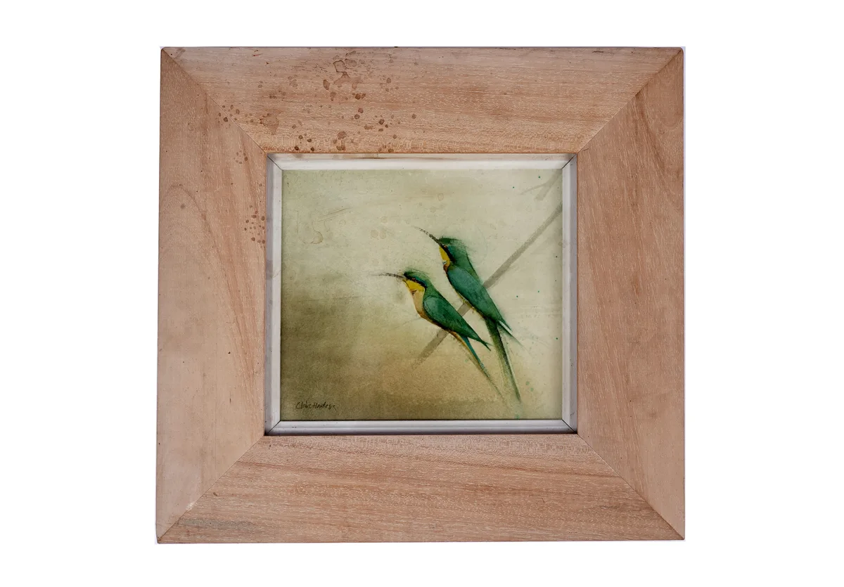 Claire Harkess, Little Bee-eaters, watercolour on paper