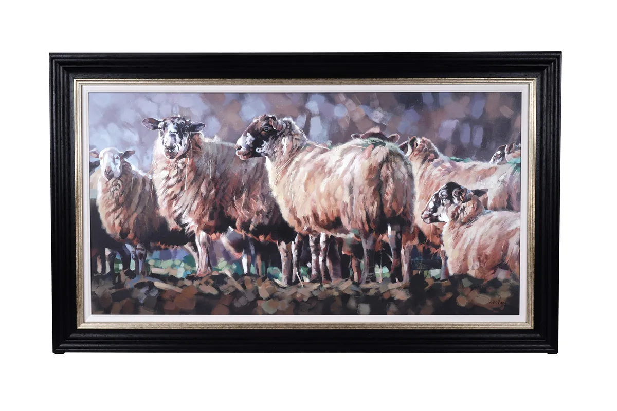 Debbie Boon, Evening Flock, print on canvas board, limited edition 29/95